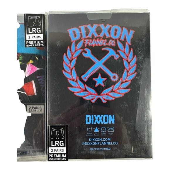 NIB Dixxon Flannel Company Men’s Large Premium Boxer Briefs Tropical 4 Pairs - Picture 3 of 3